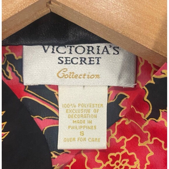 Vintage Victoria’s Secret Collection 2pc Set Sheer Pants Red Floral Size Small - Picture 2 of 12